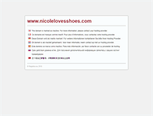 Tablet Screenshot of nicolelovesshoes.com